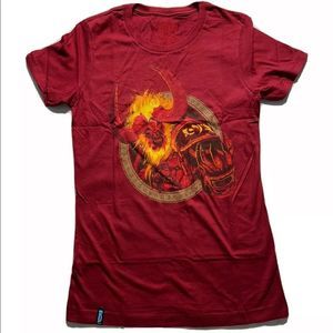 Women’s Sargeras Red World of Warcraft Character T-Shirt Size Small